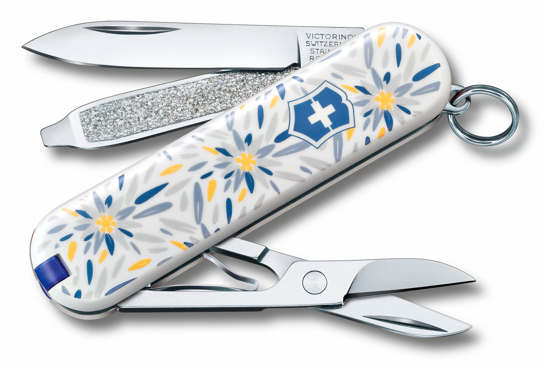 Нож-брелок Victorinox Classic LE 2021, 58 мм, 7 функций, Alpine Edelweiss
Нож-брелок Victorinox Classic LE 2021, 58 мм, 7 функций, Alpine Edelweiss