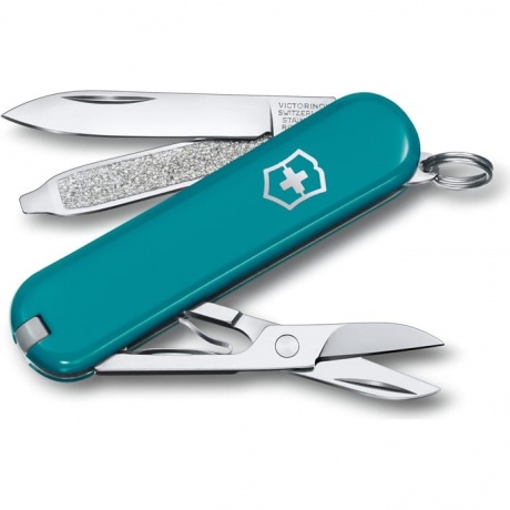 Нож-брелок Victorinox Classic SD Colors, 58 мм, 7 функций, "Mountain Lake"
Нож-брелок Victorinox Classic SD Colors, 58 мм, 7 функций, "Mountain Lake"