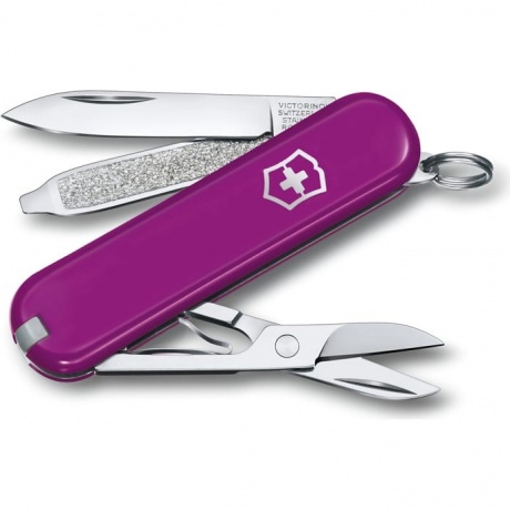 Нож-брелок Victorinox Classic SD Colors, 58 мм, 7 функций, "Tasty Grape"
Нож-брелок Victorinox Classic SD Colors, 58 мм, 7 функций, "Tasty Grape"