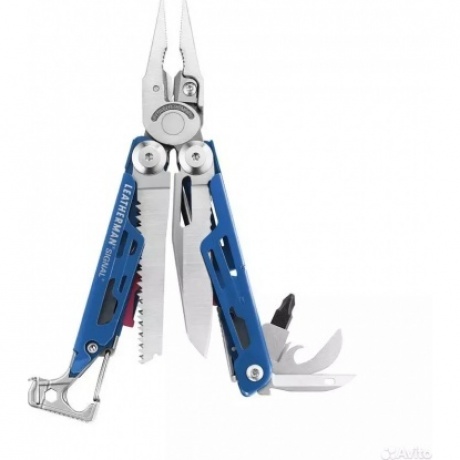 Мультитул Leatherman Signal, 19 функций, синий, нейлоновый чехол
Мультитул Leatherman Signal, 19 функций, синий, нейлоновый чехол