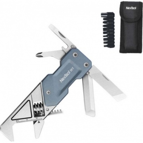 Мультитул-ключ Nextool (Xiaomi) Light Wrench W1 с набором бит, 6 функций, голубо-серый (NE20270)
Мультитул-ключ Nextool (Xiaomi) Light Wrench W1 с набором бит, 6 функций, голубо-серый (NE20270)