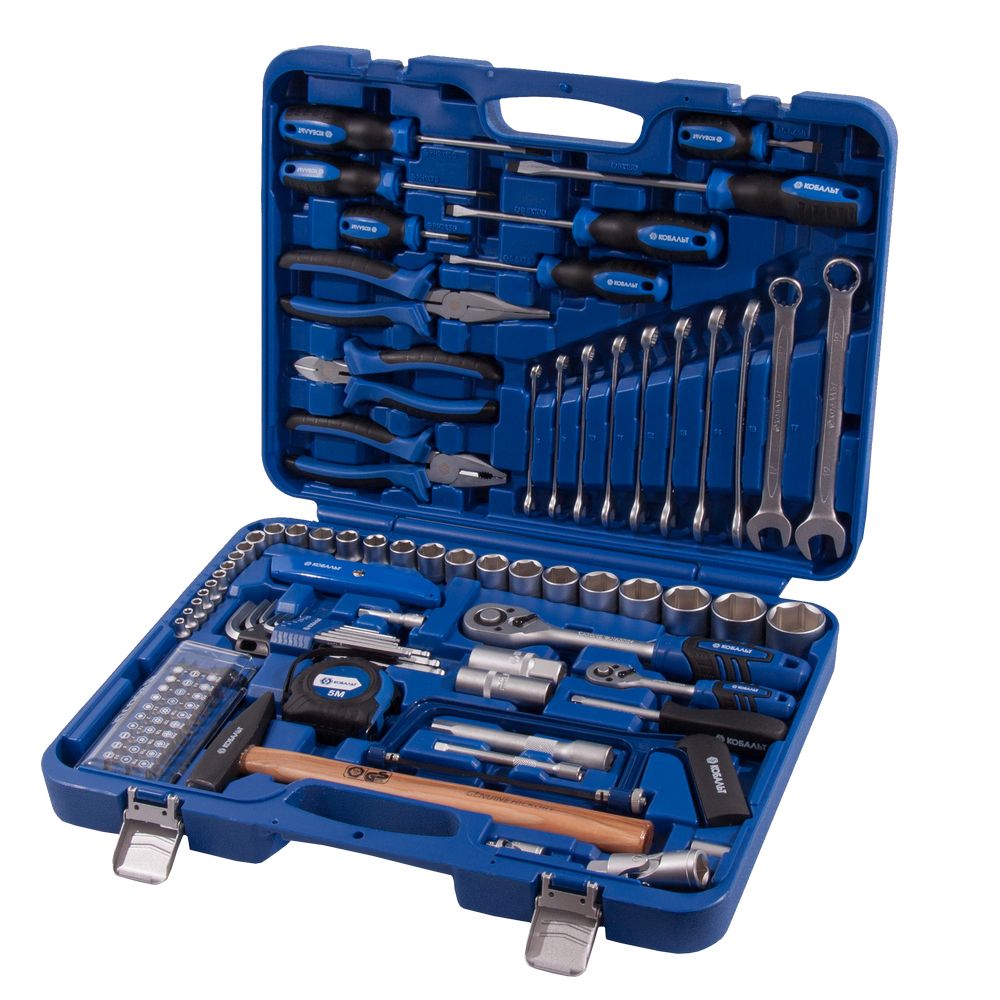 Набор инструмента универсальный Кобальт 1/4 и 1/2 (101 предмет) кейс (010107-101)
Набор инструмента универсальный Кобальт 1/4 и 1/2 (101 предмет) кейс (010107-101)