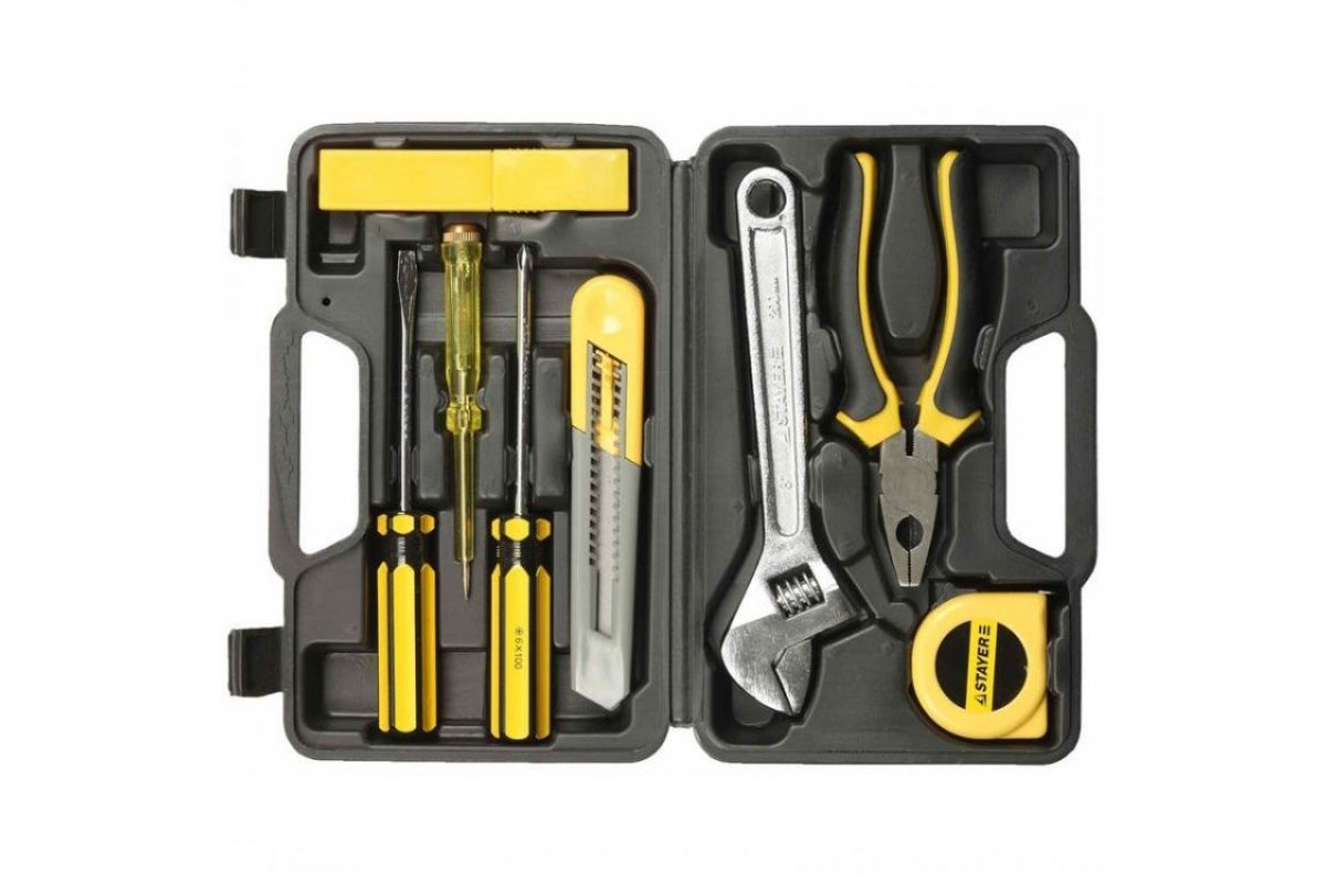 Набор инструментов Stayer Standard 2205-H8 (8 предметов)
Набор инструментов Stayer Standard 2205-H8 (8 предметов)