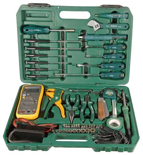 Набор инструментов Sata 09535 (53 предмета)
Набор инструментов Sata 09535 (53 предмета)