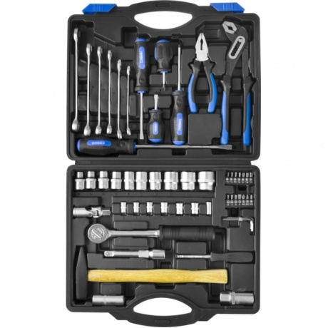 Набор инструментов Сибин 27765-H56 (56 предметов)
Набор инструментов Сибин 27765-H56 (56 предметов)