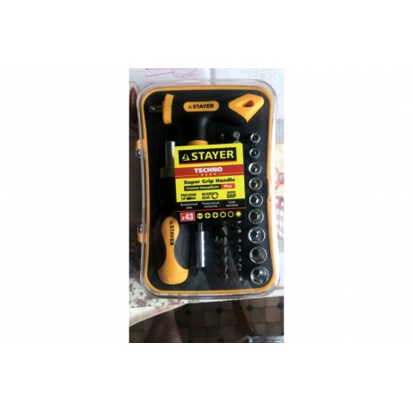 Набор бит и торцевых головок Stayer Master Techno 25084-H43 (43 предметов)
Набор бит и торцевых головок Stayer Master Techno 25084-H43 (43 предметов)