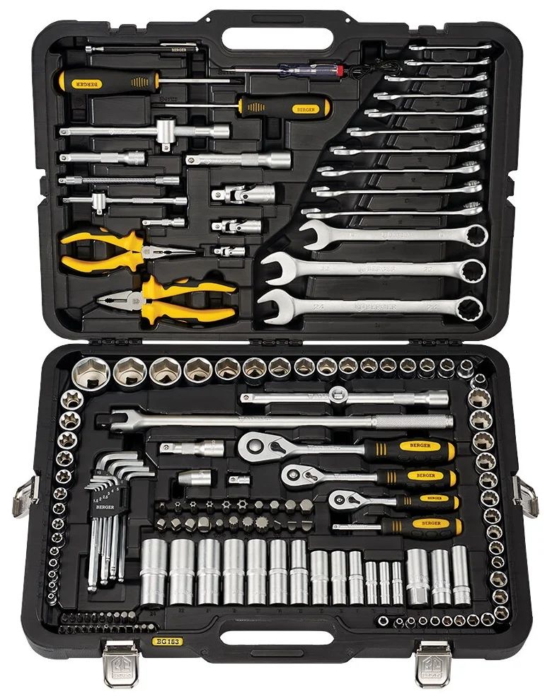 Набор инструментов Berger BG163-121438 уцененный
Набор инструментов Berger BG163-121438 уцененный