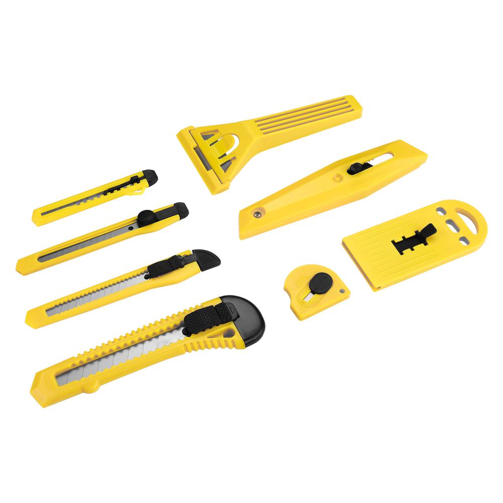 Набор строительных ножей DEKO DKCK08 (8 предметов)
Набор строительных ножей DEKO DKCK08 (8 предметов)