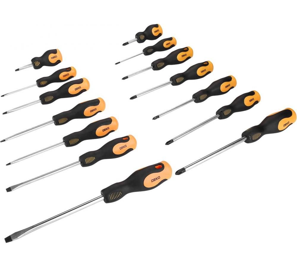 Набор отверток DEKO SS14 (14 предметов)
Набор отверток DEKO SS14 (14 предметов)