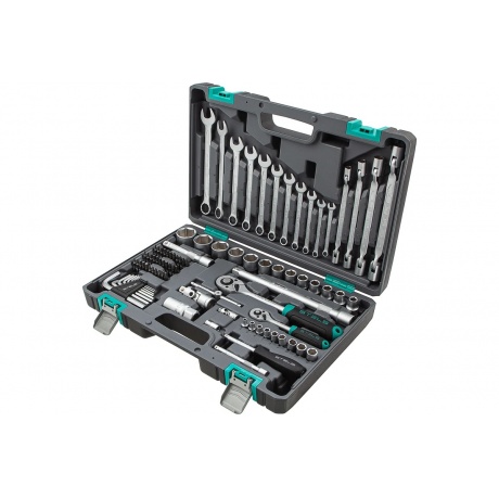 Набор инструментов, 1/2", 1/4", CrV, пластиковый кейс 88 предметов Stels
Набор инструментов, 1/2", 1/4", CrV, пластиковый кейс 88 предметов Stels