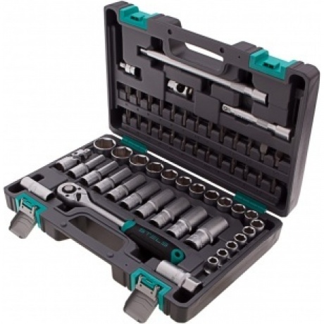 Набор инструментов, 1/2", CrV, пластиковый кейс 31 предмет Stels
Набор инструментов, 1/2", CrV, пластиковый кейс 31 предмет Stels