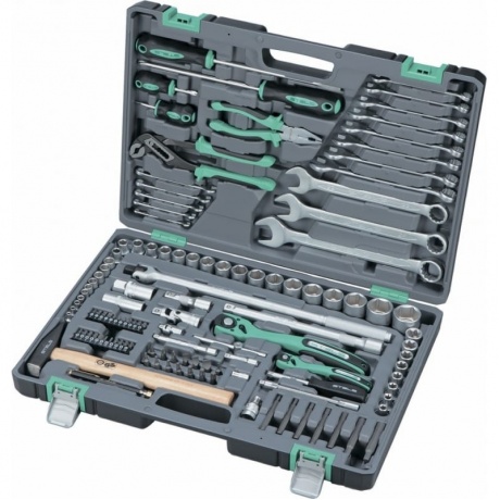 Набор инструментов, 1/4", 1/2", Cr-V, S2, усиленный кейс, 119 предметов Stels
Набор инструментов, 1/4", 1/2", Cr-V, S2, усиленный кейс, 119 предметов Stels