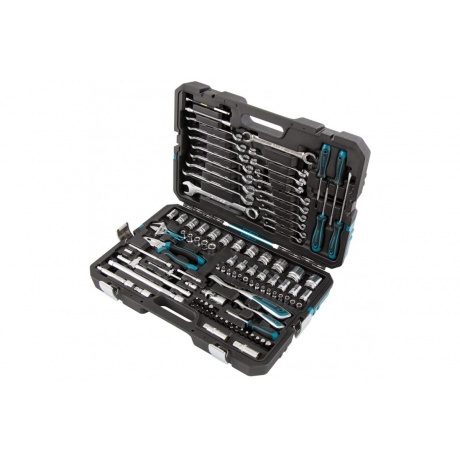 Набор инструментов, 1/4", 1/2", CrV, 120 зубьев, 101 предмет Gross
Набор инструментов, 1/4", 1/2", CrV, 120 зубьев, 101 предмет Gross