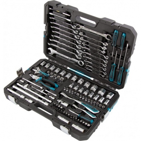Набор инструментов, 1/4", 1/2", CrV, 120 зубьев, 101 предмет Gross
Набор инструментов, 1/4", 1/2", CrV, 120 зубьев, 101 предмет Gross