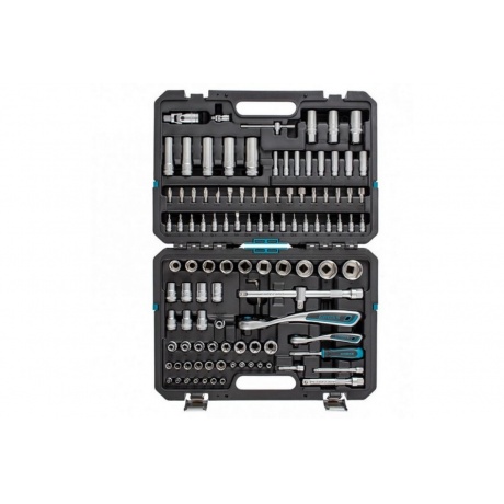 Набор инструментов, 1/4", 1/2", CrV, 120 зубьев, 109 предметов Gross
Набор инструментов, 1/4", 1/2", CrV, 120 зубьев, 109 предметов Gross