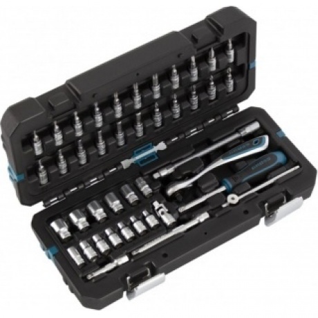 Набор инструментов, 1/4", CrV, 120 зубьев, 42 предмета Gross
Набор инструментов, 1/4", CrV, 120 зубьев, 42 предмета Gross