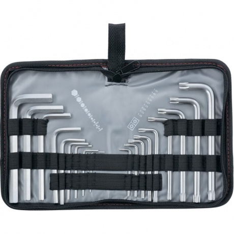 Набор ключей имбусовых HEX-TORX, 18 шт., HEX 1,5–10 мм, T10-T50, CrV, короткие, сатин. Matrix
Набор ключей имбусовых HEX-TORX, 18 шт., HEX 1,5–10 мм, T10-T50, CrV, короткие, сатин. Matrix