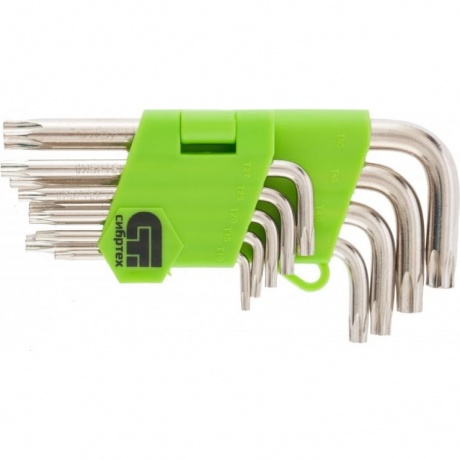 Набор ключей имбусовых Tamper-Torx, 9 шт., TT10-TТ50, 45x, закаленные, короткие, никель Сибртех
Набор ключей имбусовых Tamper-Torx, 9 шт., TT10-TТ50, 45x, закаленные, короткие, никель Сибртех