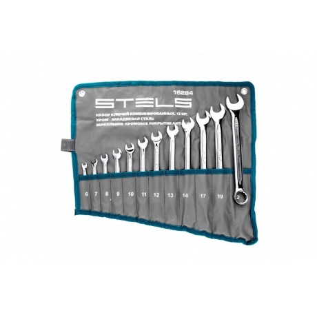Набор ключей комбинированных 12 шт. 6-22 мм антислип Stels
Набор ключей комбинированных 12 шт. 6-22 мм антислип Stels