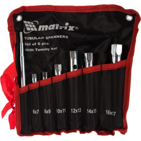 Набор ключей трубчатых торцевых 7 пр Matrix
Набор ключей трубчатых торцевых 7 пр Matrix