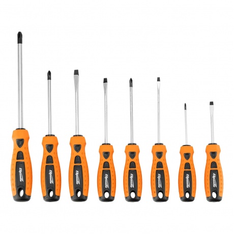 Набор отверток + пластмассовый бокс, 8 шт., PH + SL, СrV, 2к рукоятка Sparta
Набор отверток + пластмассовый бокс, 8 шт., PH + SL, СrV, 2к рукоятка Sparta