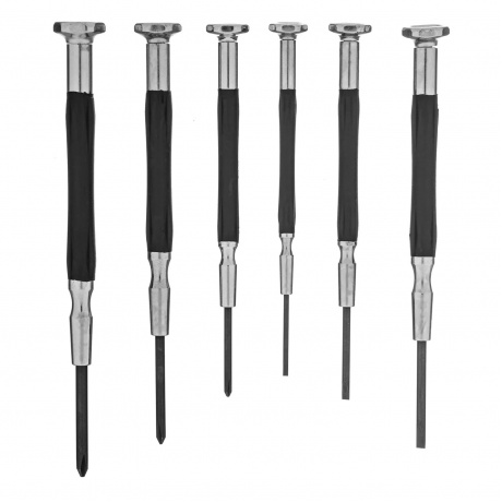 Набор отверток для точной механики, 6 шт., PH + SL, CrMo, обрезиненная рукоятка Gross
Набор отверток для точной механики, 6 шт., PH + SL, CrMo, обрезиненная рукоятка Gross