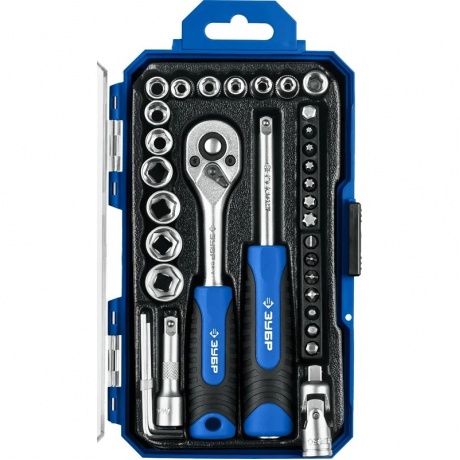 Набор инструмента универсальный ЗУБР Компакт-35, 35 предметов Профессионал (27642-H35)
Набор инструмента универсальный ЗУБР Компакт-35, 35 предметов Профессионал (27642-H35)