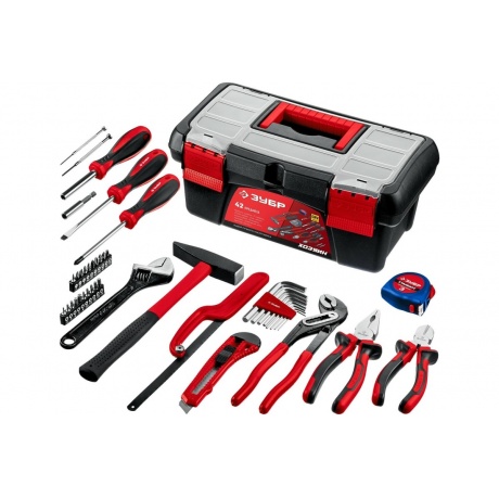 Набор инструмента универсальный ЗУБР Хозяин-42, 42 предмета (22105)
Набор инструмента универсальный ЗУБР Хозяин-42, 42 предмета (22105)