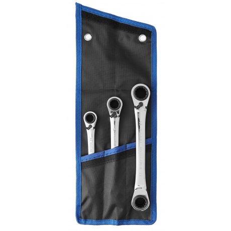 Набор накидных трещоточных гаечных ключей ЗУБР 3 шт, Профессионал (27105-H3)
Набор накидных трещоточных гаечных ключей ЗУБР 3 шт, Профессионал (27105-H3)