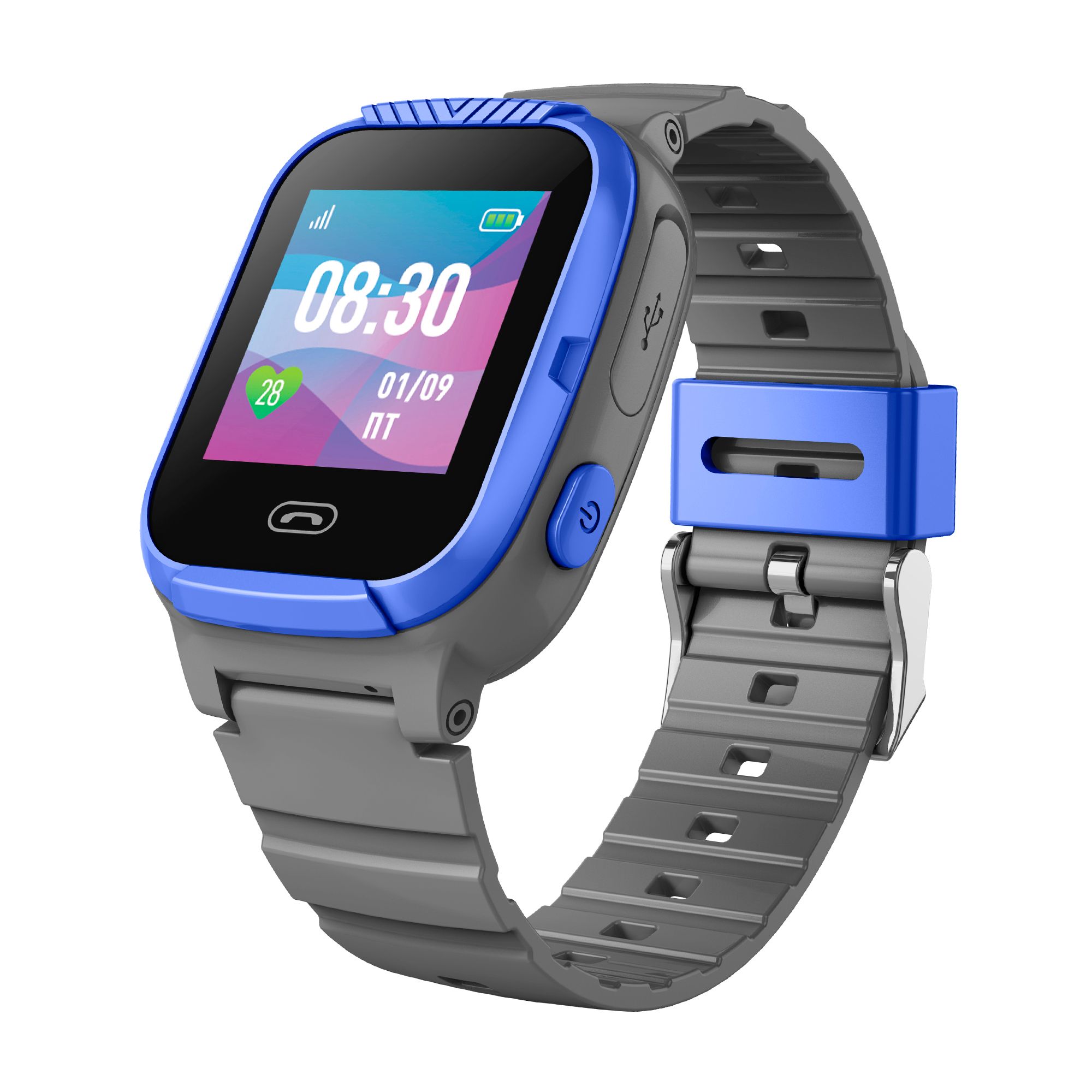 Детские умные часы Jet Kid Tiny серый+синий
Детские умные часы Jet Kid Tiny серый+синий