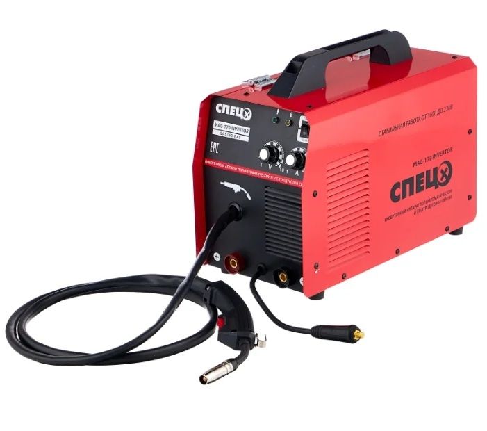 Полуавтомат сварочный инверторный Спец-MAG170
Полуавтомат сварочный инверторный Спец-MAG170