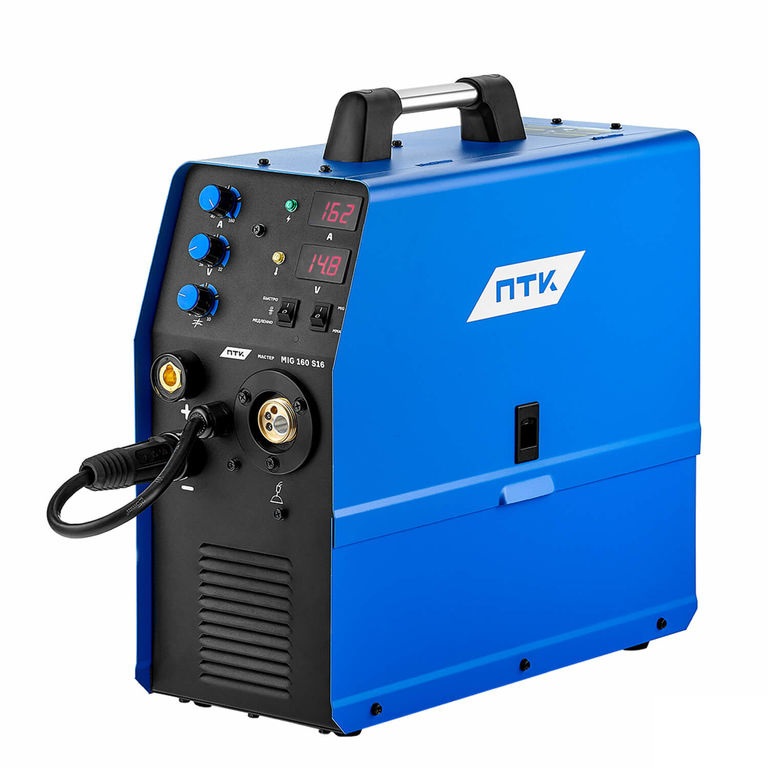 Полуавтомат сварочный инверторный ПТК Мастер MIG 160 S16 (005.100.205
Полуавтомат сварочный инверторный ПТК Мастер MIG 160 S16 (005.100.205