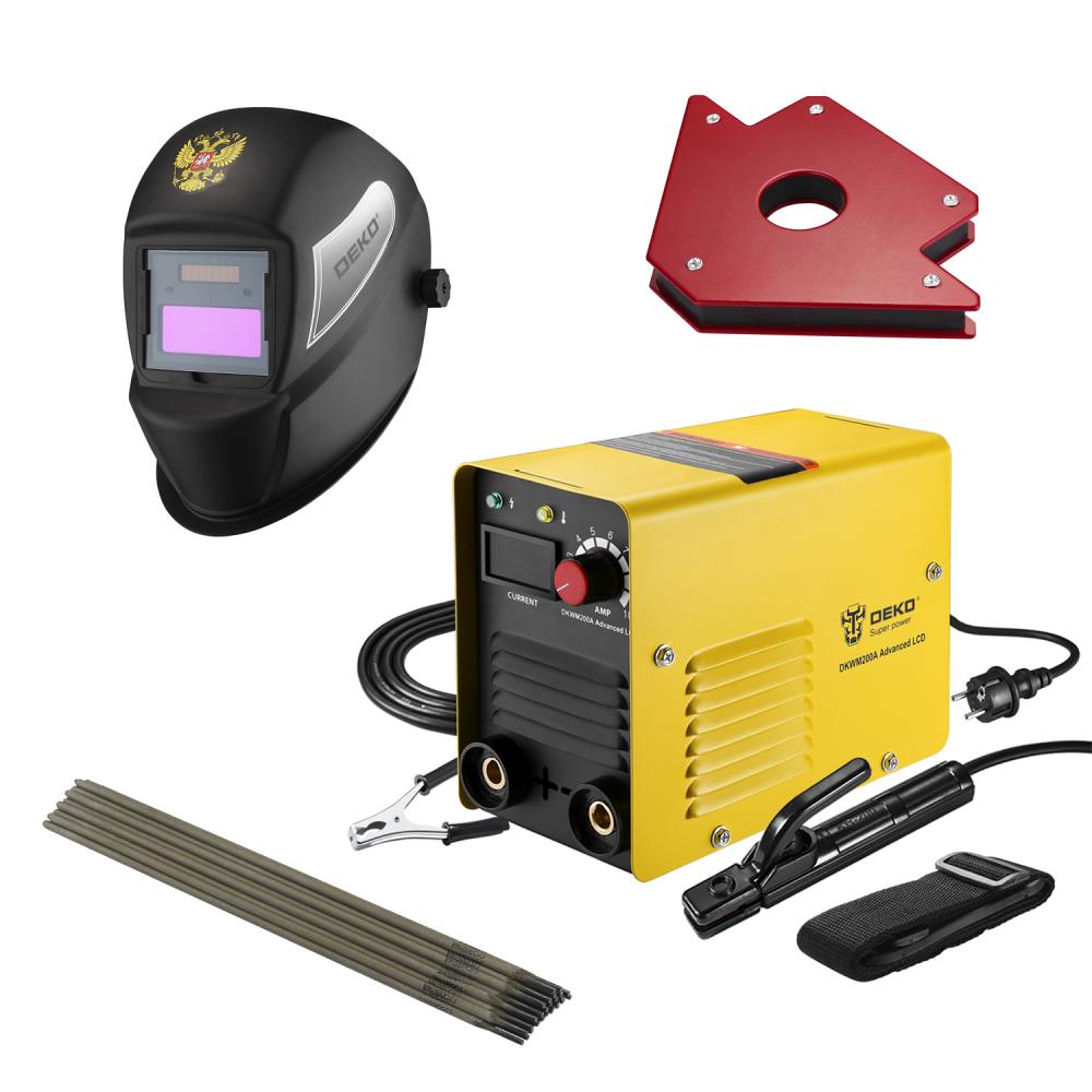 Набор для сварки DEKO (DKWM200A LCD Advanced, DKM BLACK, DKMC1, набор электродов)
Набор для сварки DEKO (DKWM200A LCD Advanced, DKM BLACK, DKMC1, набор электродов)