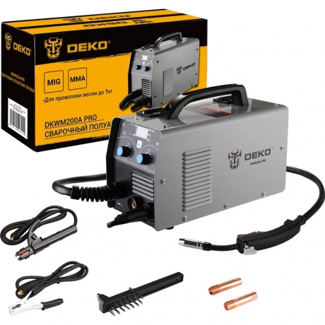 Сварочный полуавтомат MIG/MAG 200A DEKO DKWM200A PRO
Сварочный полуавтомат MIG/MAG 200A DEKO DKWM200A PRO