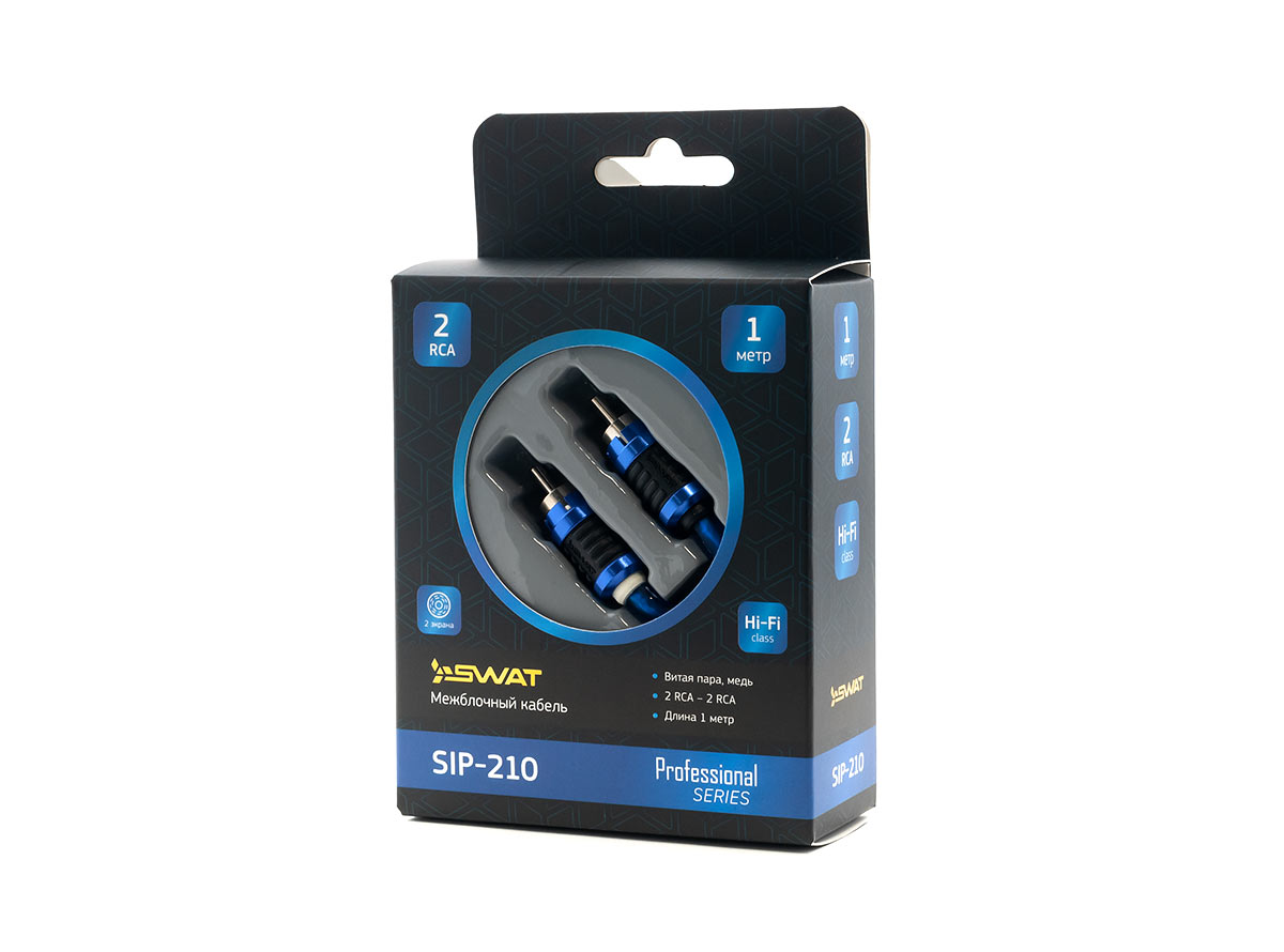 Межблочный кабель SWAT SIP-210, 2RCA-2RCA, 1 метр
Межблочный кабель SWAT SIP-210, 2RCA-2RCA, 1 метр