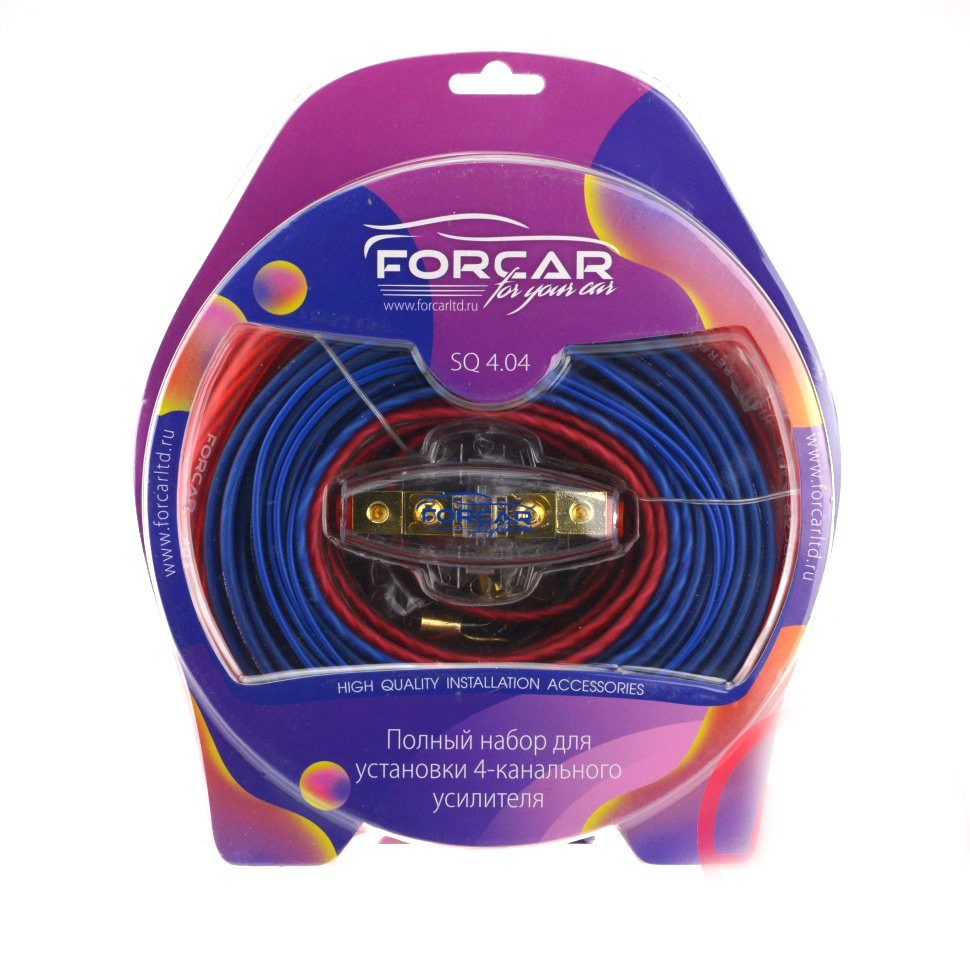 Комплект проводов FORCAR SQ 4.04 для подкл. 4х кан. усилителя 4Ga
Комплект проводов FORCAR SQ 4.04 для подкл. 4х кан. усилителя 4Ga