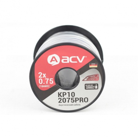 Акустический кабель ACV KP10-2075PRO 18AWG/10м (2x0.75)
Акустический кабель ACV KP10-2075PRO 18AWG/10м (2x0.75)