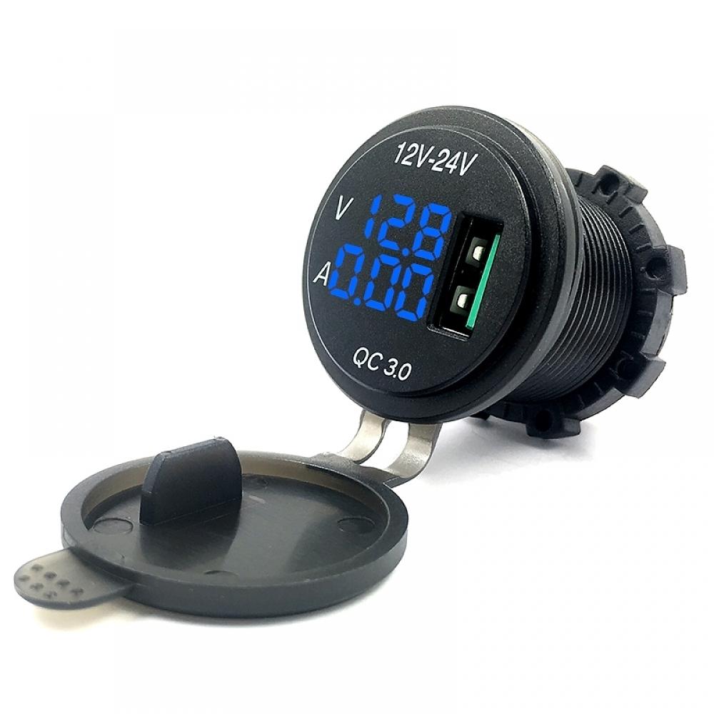 Вольтметр Kicx KVAC-QC3.0-1B
Вольтметр Kicx KVAC-QC3.0-1B