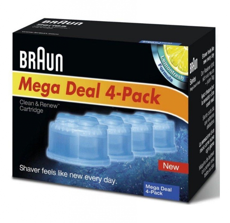 Картридж для электробритвы Braun Clean & Renew CCR 4 (4шт)
Картридж для электробритвы Braun Clean & Renew CCR 4 (4шт)