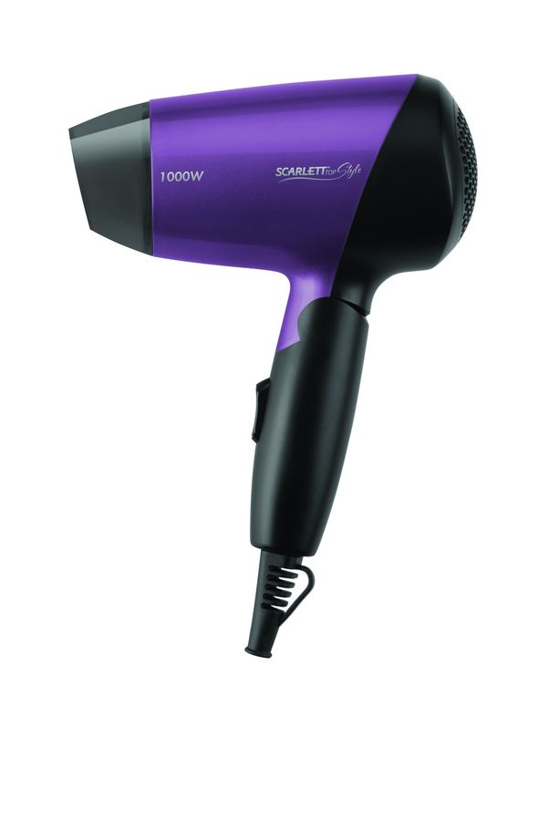 Фен Scarlett SC-HD70T15 черный/фиолетовый
Фен Scarlett SC-HD70T15 черный/фиолетовый