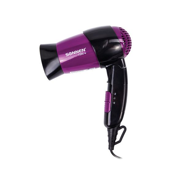 Фен SONNEN HD-209, 1200Вт, 2 скоростных режима, складная ручка, черный/фиолетовый, 453501
Фен SONNEN HD-209, 1200Вт, 2 скоростных режима, складная ручка, черный/фиолетовый, 453501