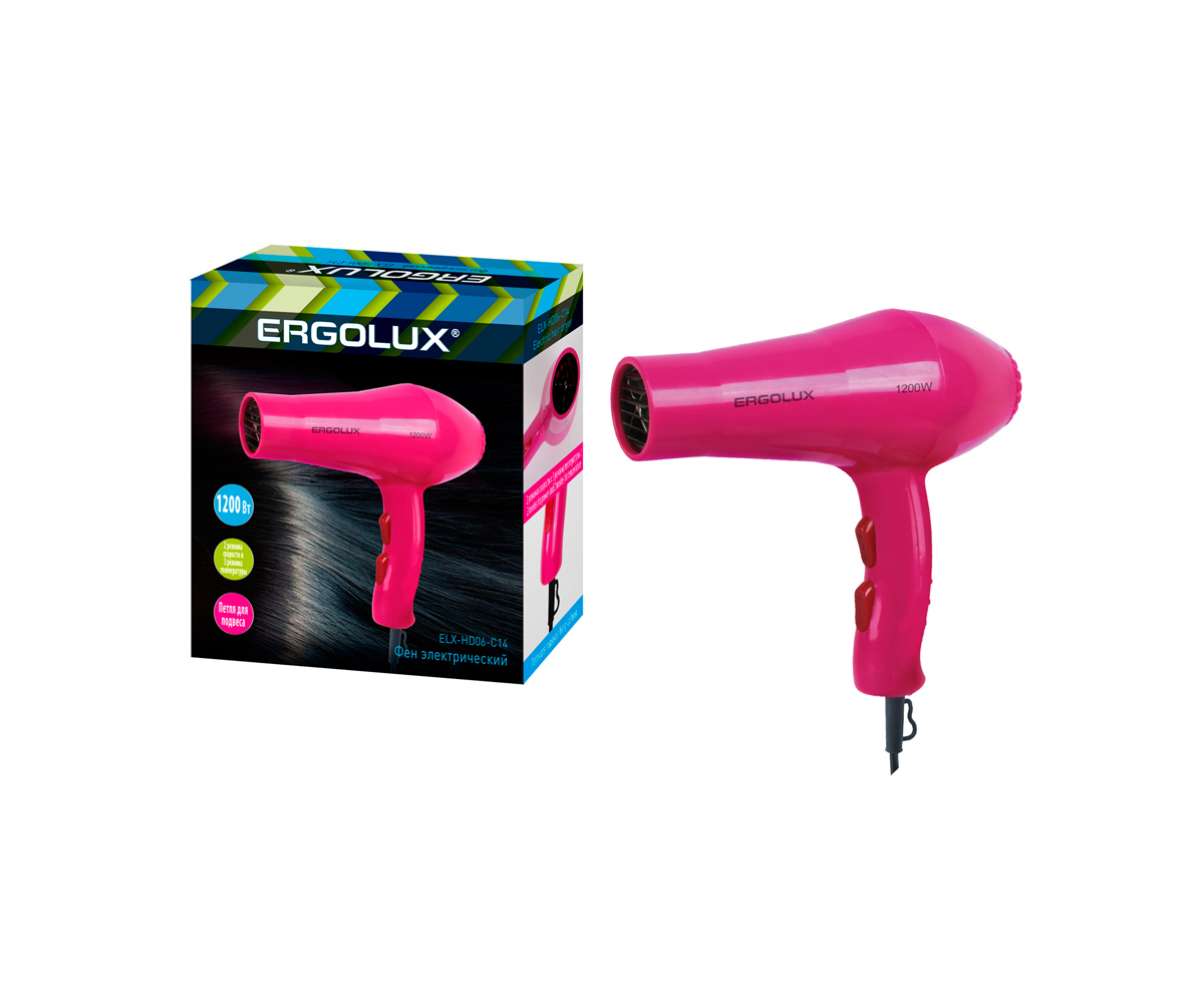 Фен Ergolux ELX-HD06-C14 (13983) Pink
Фен Ergolux ELX-HD06-C14 (13983) Pink