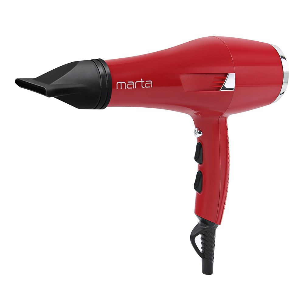 Фен Marta MT-1260 Pro красный рубин
Фен Marta MT-1260 Pro красный рубин