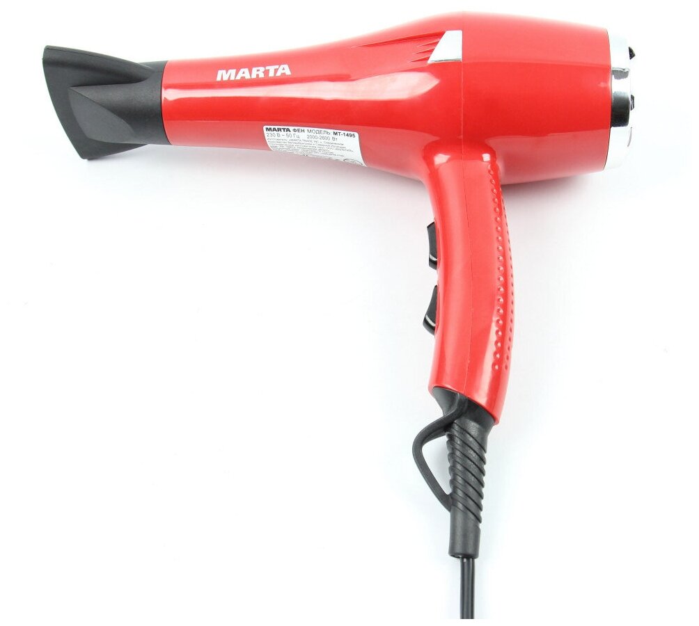 MARTA MT-1495 Фен красный коралл
MARTA MT-1495 Фен красный коралл