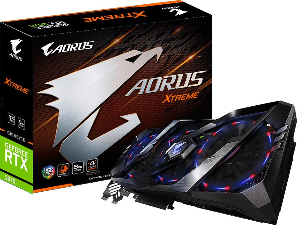 Видеокарта Gigabyte RTX 2070 8192Mb (GV-N2070AORUS X-8GC
Видеокарта Gigabyte RTX 2070 8192Mb (GV-N2070AORUS X-8GC