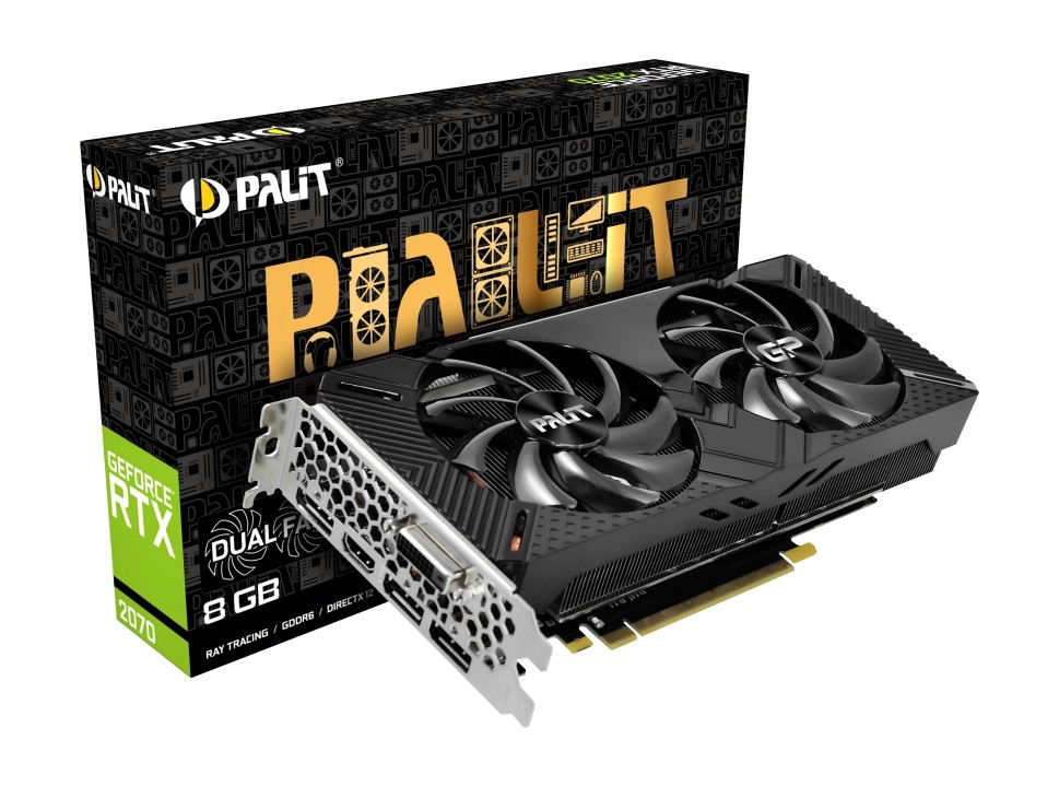 Видеокарта Palit RTX2070 DUAL 8G (NE62070015P2-1062A
Видеокарта Palit RTX2070 DUAL 8G (NE62070015P2-1062A