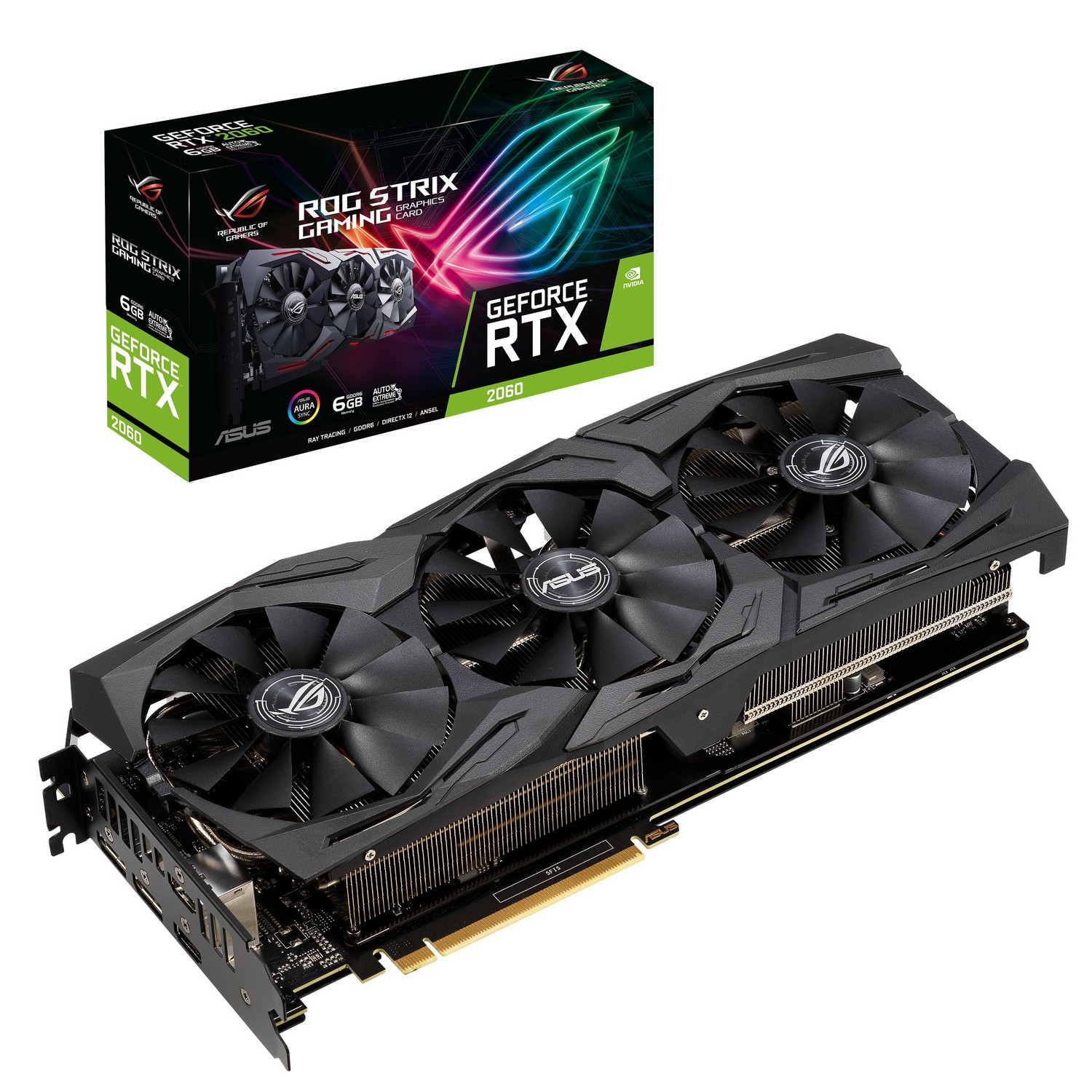 Видеокарта Asus RTX 2060 6144Mb (ROG-STRIX-RTX2060-O6G-GAMING
Видеокарта Asus RTX 2060 6144Mb (ROG-STRIX-RTX2060-O6G-GAMING
