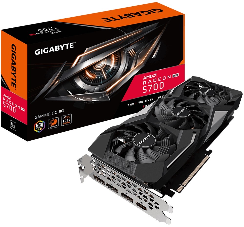 Видеокарта Gigabyte RX 5700 8192Mb (GV-R57GAMING OC-8GD
Видеокарта Gigabyte RX 5700 8192Mb (GV-R57GAMING OC-8GD