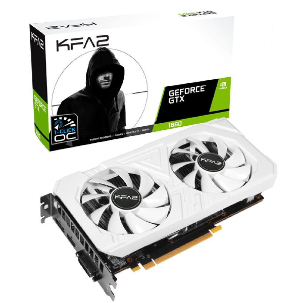 Видеокарта KFA2 GTX 1660 6Gb (60SRH7DS04EK) White
Видеокарта KFA2 GTX 1660 6Gb (60SRH7DS04EK) White