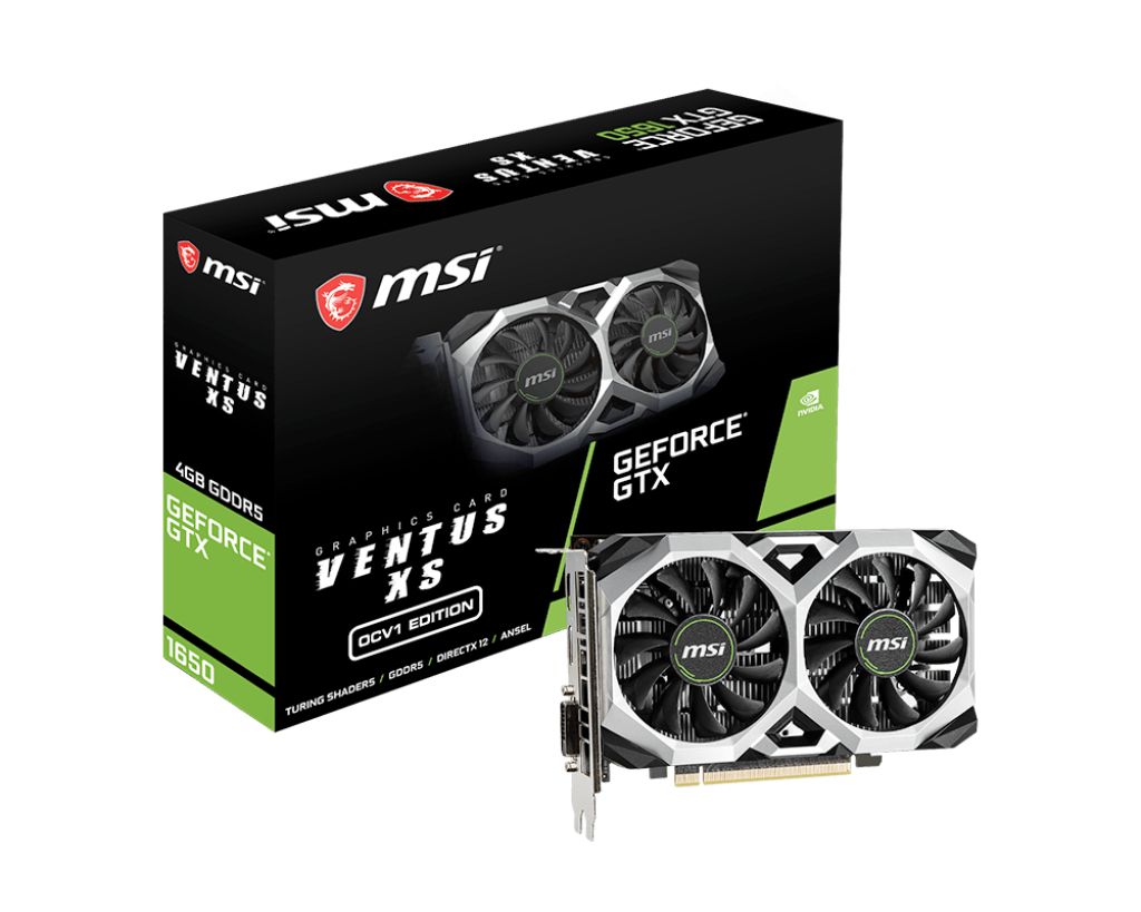 Видеокарта MSI GTX 1650 GDDR5 4Gb (GTX 1650 VENTUS XS 4G OCV1)
Видеокарта MSI GTX 1650 GDDR5 4Gb (GTX 1650 VENTUS XS 4G OCV1)